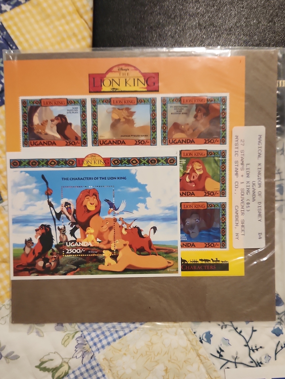 Vintage Lion King Stamps